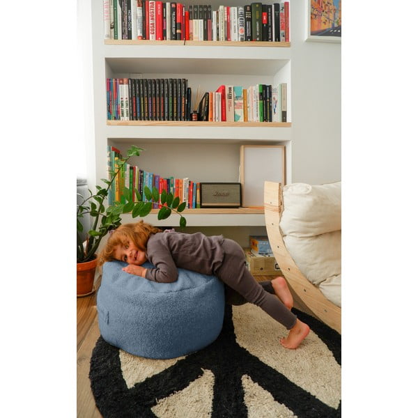 Sivi dječji tabure od bouclé tkanine Blue – Really Nice Things-image-2