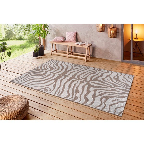 Brown-Beige Vanjski tepih Ragami Safari, 80 x 150 cm-image-3