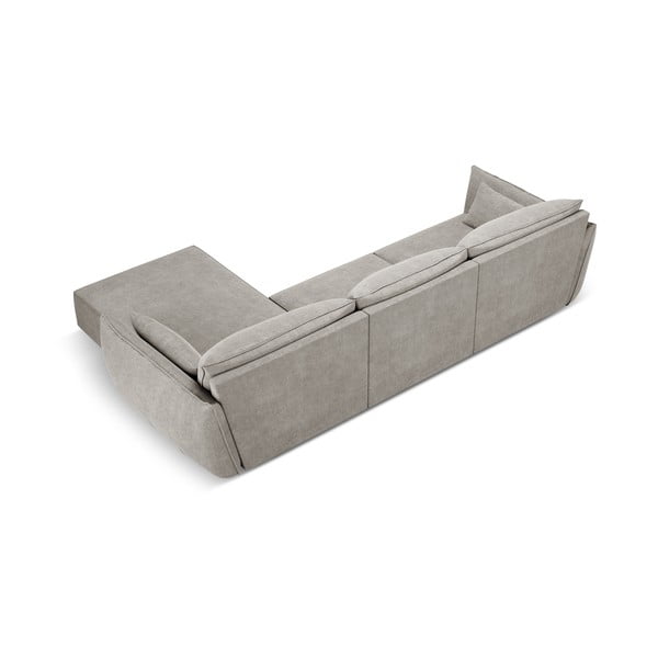 Svijetlo siva kutna garnitura (desni kut) Vanda - Mazzini Sofas-image-3