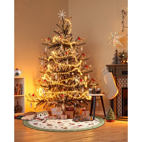 Zeleni okrugli tepih s božićnim motivom od mješavine pamuka ø 160 cm Toy's Delight Green Christmas – Villeroy&Boch-image-1