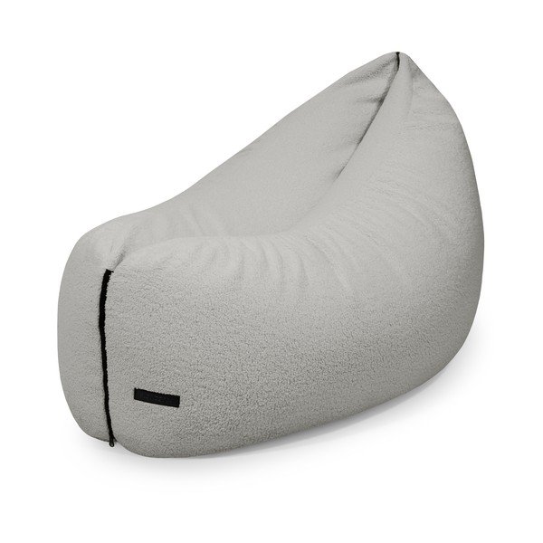 Svijetlo siva vreća za sjedenje od bouclé tkanine Clip Clap 115 – SLOWDOWN