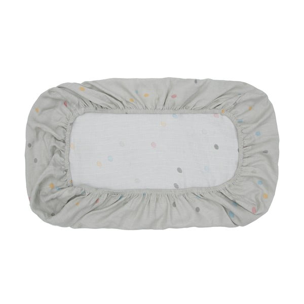 Siva plahta od muslina Kindsgut Dots, 60 x 120 cm-image-4