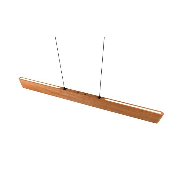 LED viseća svjetiljka u prirodnoj boji s drvenim sjenilom Edgewood – Trio-image-4