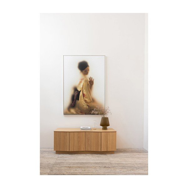 TV komoda od punog hrasta u prirodnoj boji 133x52x45 cm Zuma – WOOOD-image-1