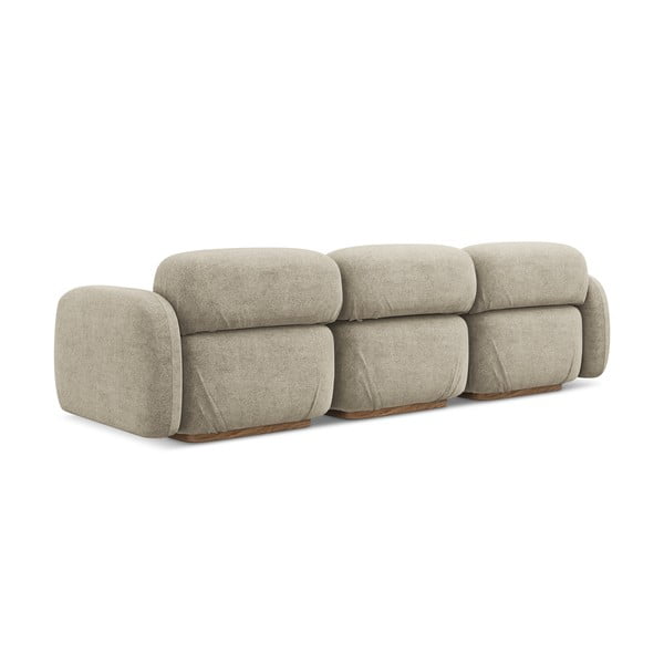 Bež sofa od bouclé tkanine 270 cm Ailani – Makamii-image-3