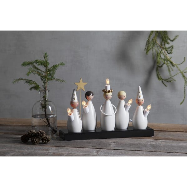 Crno-bijeli svjetlosni ukras s utikačem Luciakör – Star Trading-image-3