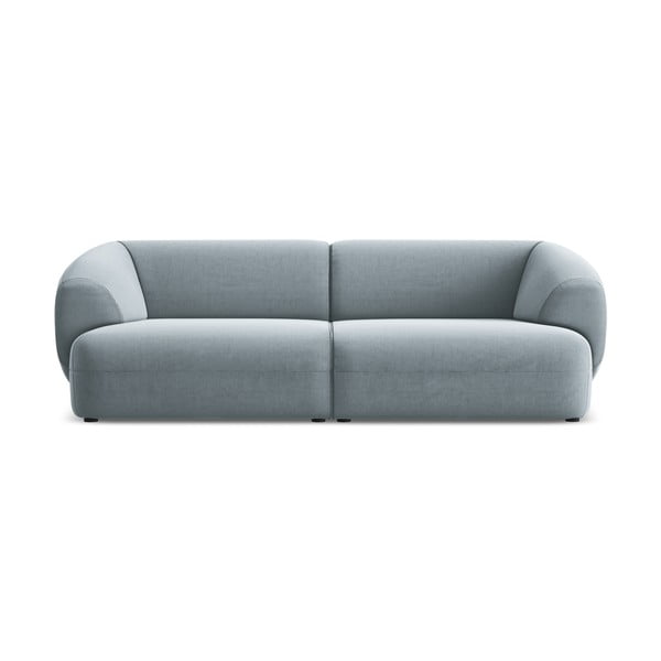 Svijetlo plava baršunasti sofa 232 cm Moana – Makamii