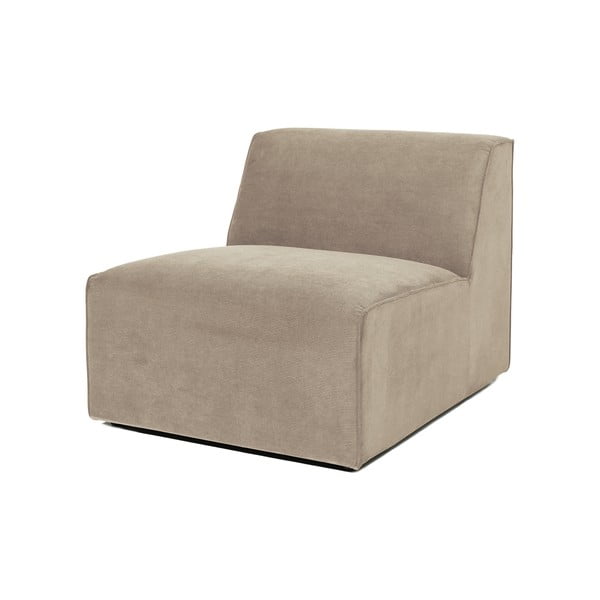 Bež baršunasti središnji element sofe Scandic Sting-image-2