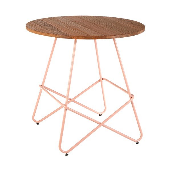 Okrugao blagovaonski stol od čvrstog brijesta ø 80 cm District – Premier Housewares