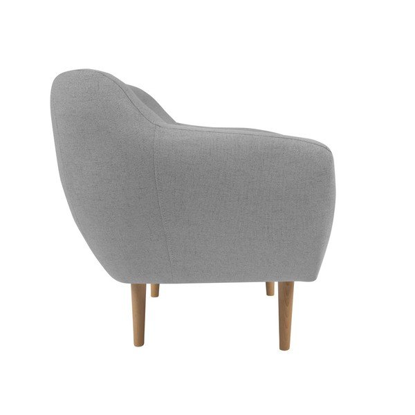 Svijetlo siva fotelja sa svijetlim nogama Mazzini Sofas Sicile-image-1