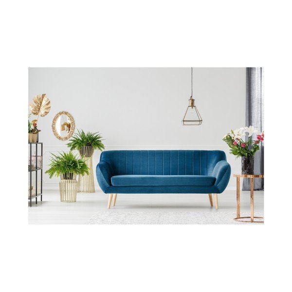 Plavi trosjed Mazzini Sofas Benito-image-3