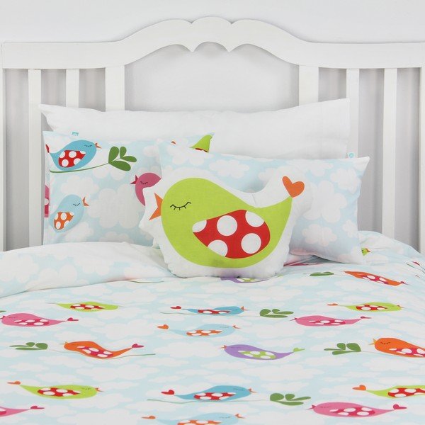 Dječje pamučne navlake za pokrivač i jastuk Mr. Fox Little Birds, 140 x 200 cm-image-4