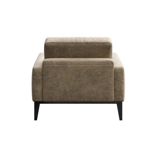 Bež fotelja od imitacije kože MESONICA Musso Tufted-image-3