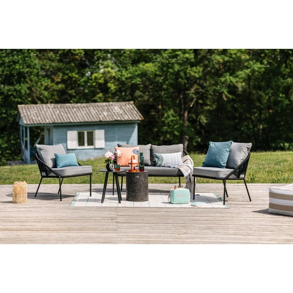 Crni vrtni dvosjed Bonami Selection North-image-1