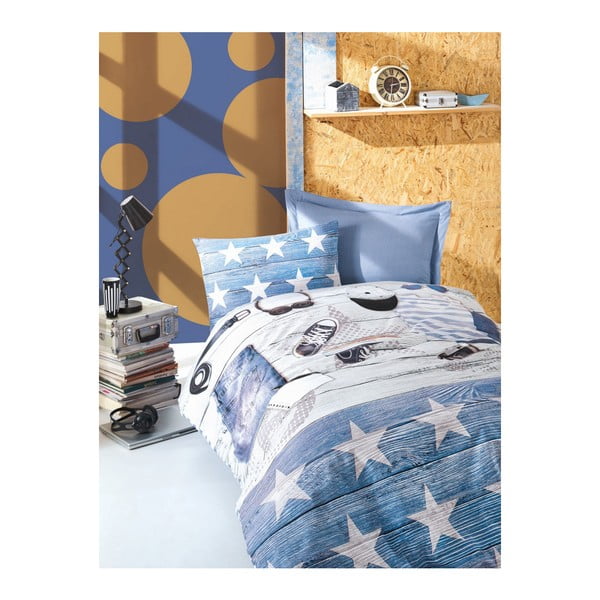 Set dječje pamučne posteljine za krevet za jednu osobu s Badis posteljinom, 160 x 220 cm