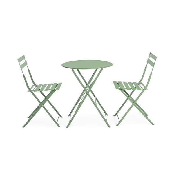 Kadulja zeleni željezni vrtni blagovaonski set za 2 osobe Austin – Bizzotto