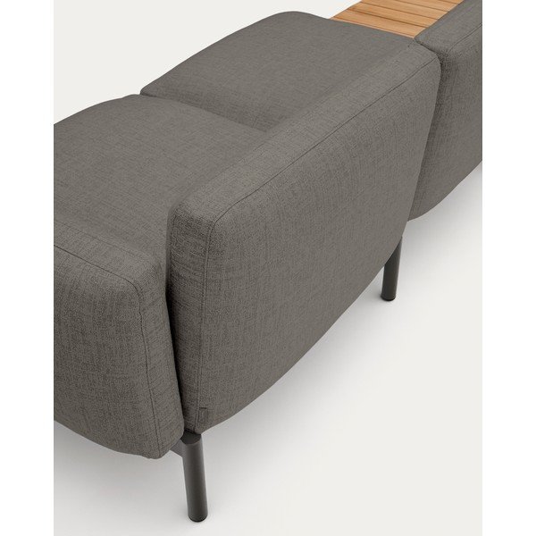 Tamno siva podstavljena vrtna sofa Sorells – Kave Home-image-2