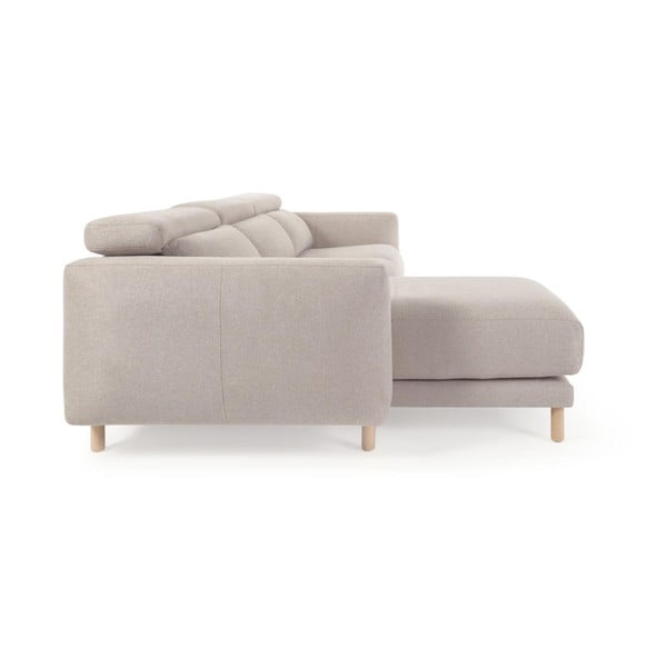 Bež kutna garnitura (lijevi kut) Singa - Kave Home-image-4