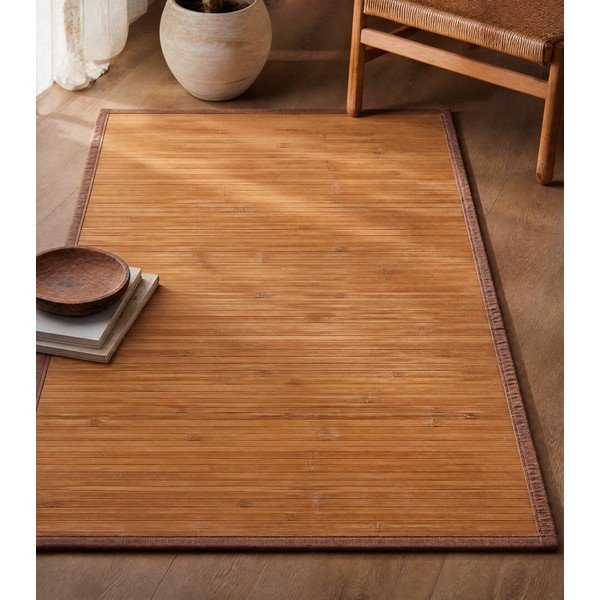 Tepih od bambusa u prirodnoj boji 60x90 cm – Casa Selección-image-3