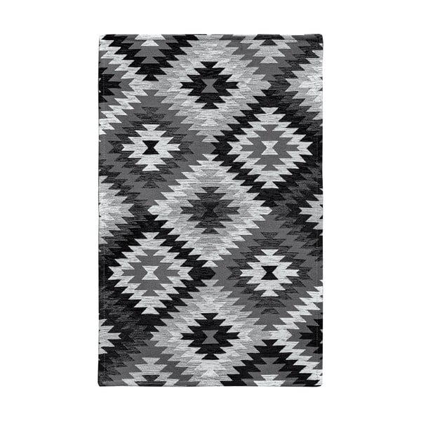 Crna/siva periva staza 55x240 cm Avana Nero – Floorita