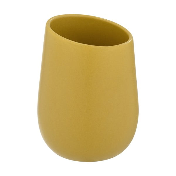 Žuta keramička čašica za četkice za zube Badi - Wenko