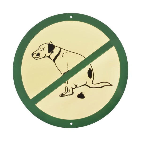 Aluminijski znak zabranjuje šetnju psima Esschert Design