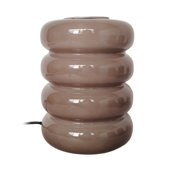 Smeđe-siva staklena LED stolna lampa (visina 16,5 cm) Aro – Leitmotiv