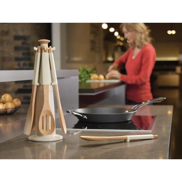 Elevate Wood Carousel stalak, bež-image-1