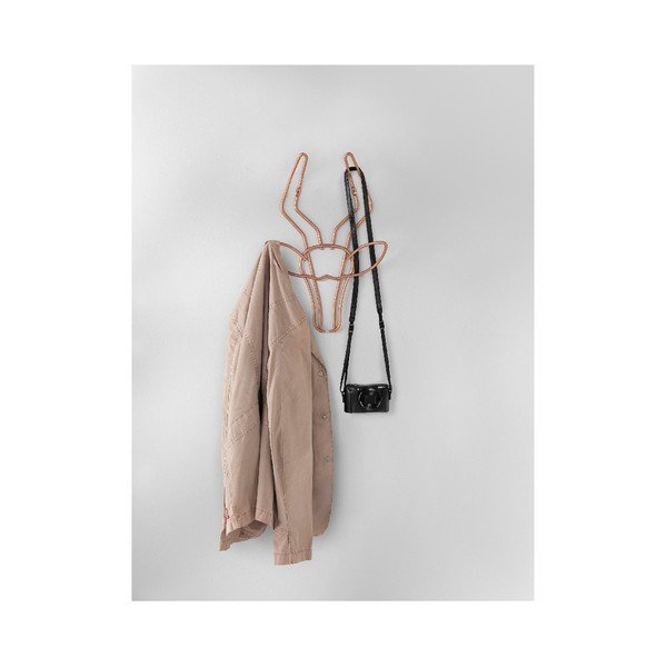 Zidna vješalica u obliku gazele Metaltex, širina 30 cm-image-1