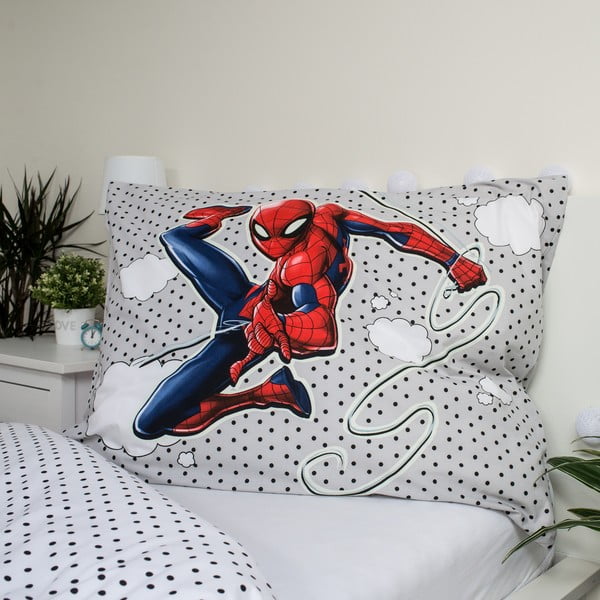 Pamučna dječja posteljina za krevet za jednu osobu sa svjetlećim efektom 140x200 cm Spiderman - Jerry Fabrics-image-3