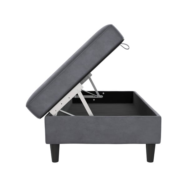 Sivi baršunast tabure Hartford – Støraa-image-3