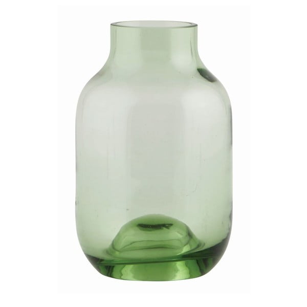 Zelena staklena mala vaza