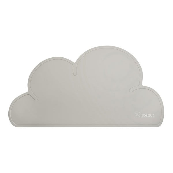 Sivi silikonski podmetač Kindsgut Cloud, 49 x 27 cm