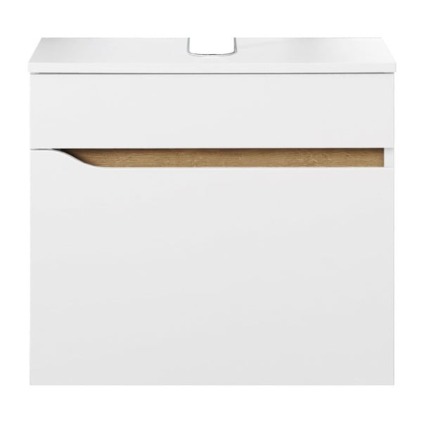 Bijeli niski/zidni ormarić bez umivaonika 60x53 cm Set 857 – Pelipal