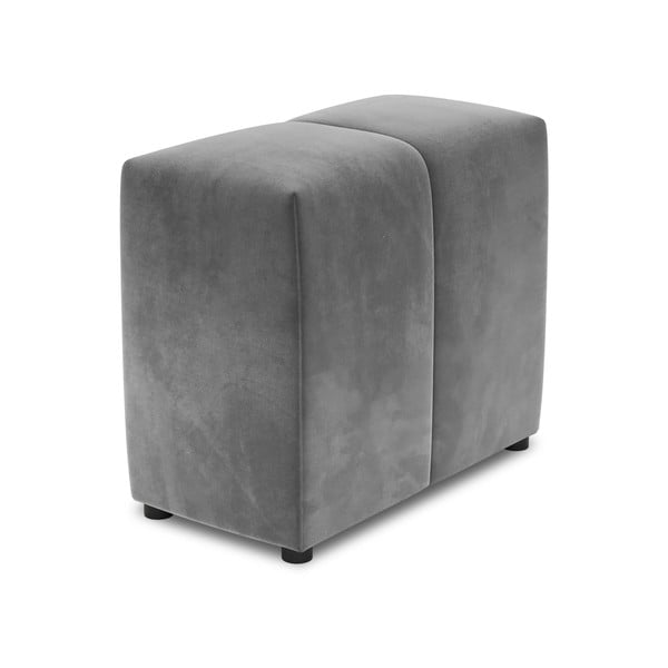 Sivi baršunasti naslon za modularnu sofu Rome Velvet - Cosmopolitan Design