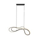 Crna LED viseća svjetiljka s metalnim sjenilom Nala – Trio Select