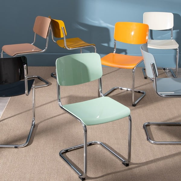 Sive blagovaonske stolice u setu 4 kom Chrome – Ixia-image-1