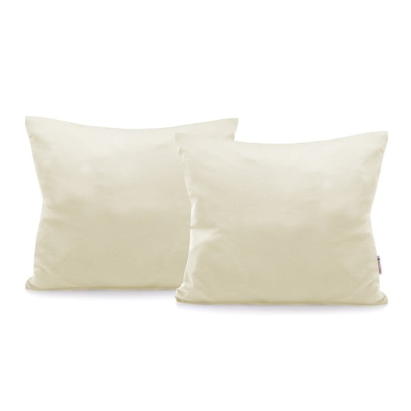 Set od 2 sivo-bež pamučne jastučnice DecoKing Amber Beige, 50 x 60 cm