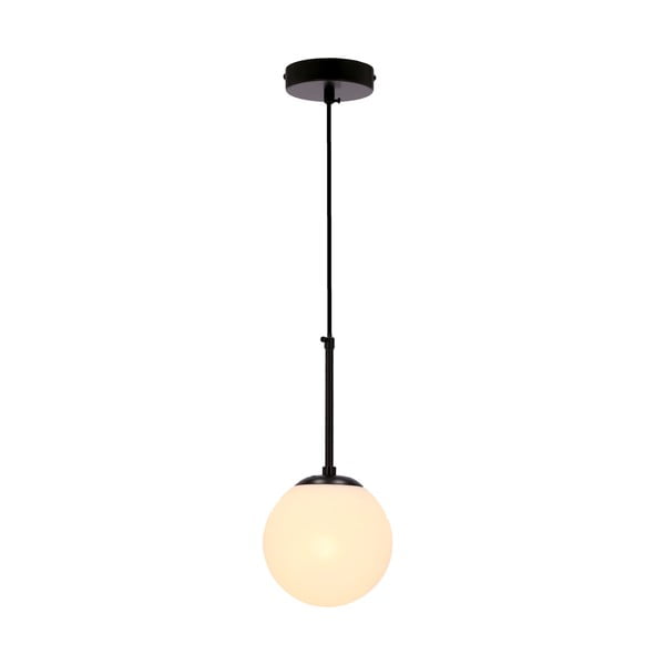 Crno viseće svjetlo sa staklenim sjenilom ø 15 cm Pompei - Candellux Lighting-image-1