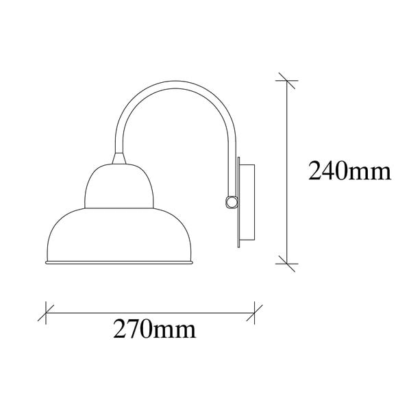 Zidna lampa u zlatnoj boji ø 20 cm Multan – Opviq lights-image-4
