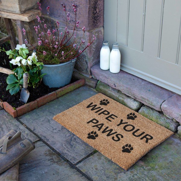 Otirač od kokosovih vlakana 40x60 cm Wipe Your Paws – Artsy Doormats-image-3