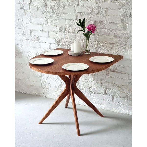 Blagovaonski stol u dekoru hrasta 90x90 cm Jubi – Ragaba-image-1