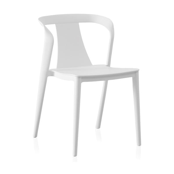 Bijele plastične blagovaonske stolice u setu 4 kom Kona – Geese
