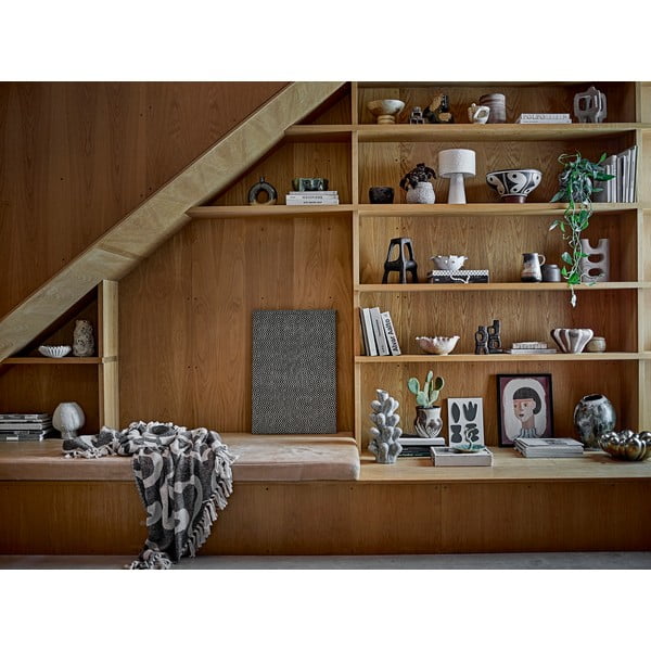 Crna/bež deka od recikliranog pamuka 130x160 cm Salobre – Bloomingville-image-4