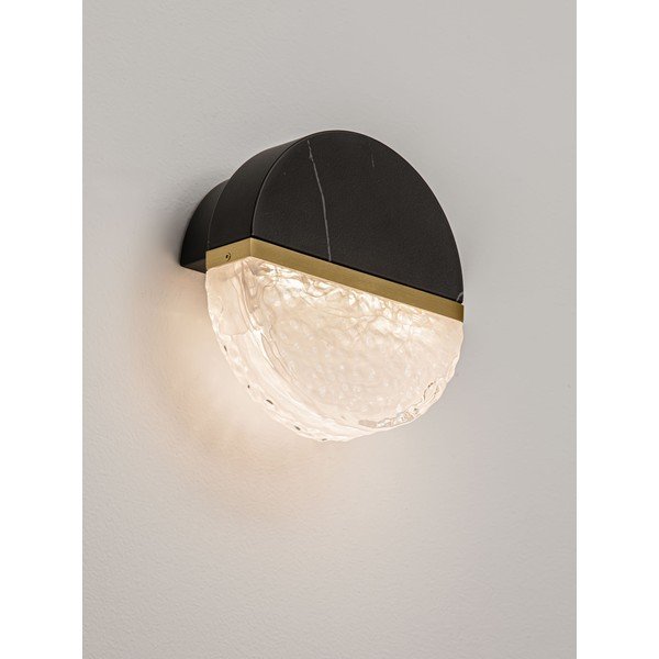 Crna metalna LED zidna lampa s mogućnosti zatamnjivanja Dorin – Nova Luce-image-1