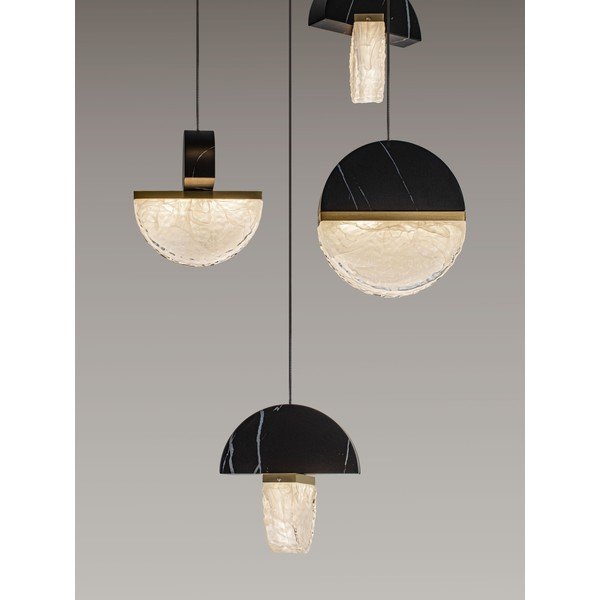 Crna metalna LED viseća svjetiljka s mogućnosti zatamnjivanja ø 46 cm Dorin – Nova Luce-image-2