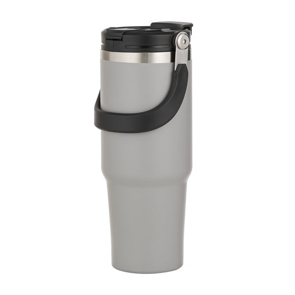 Siva boca za vodu za put od nehrđajućeg čelika 1 l Eco – Ladelle