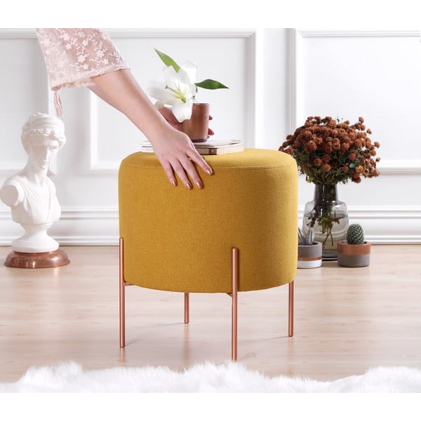 Senf žuti tabure Copper – Artie-image-1