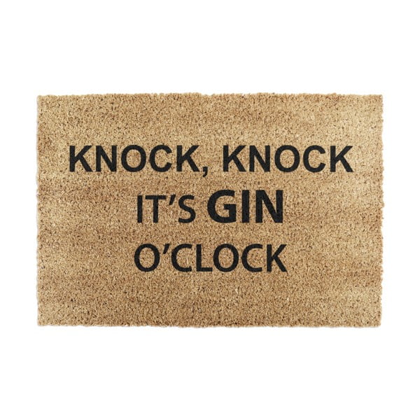 Otirač od kokosovih vlakana 40x60 cm Gin O'Clock – Artsy Doormats