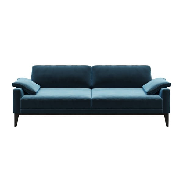 Plavi baršunasti kauč MESONICA Musso, 211 cm